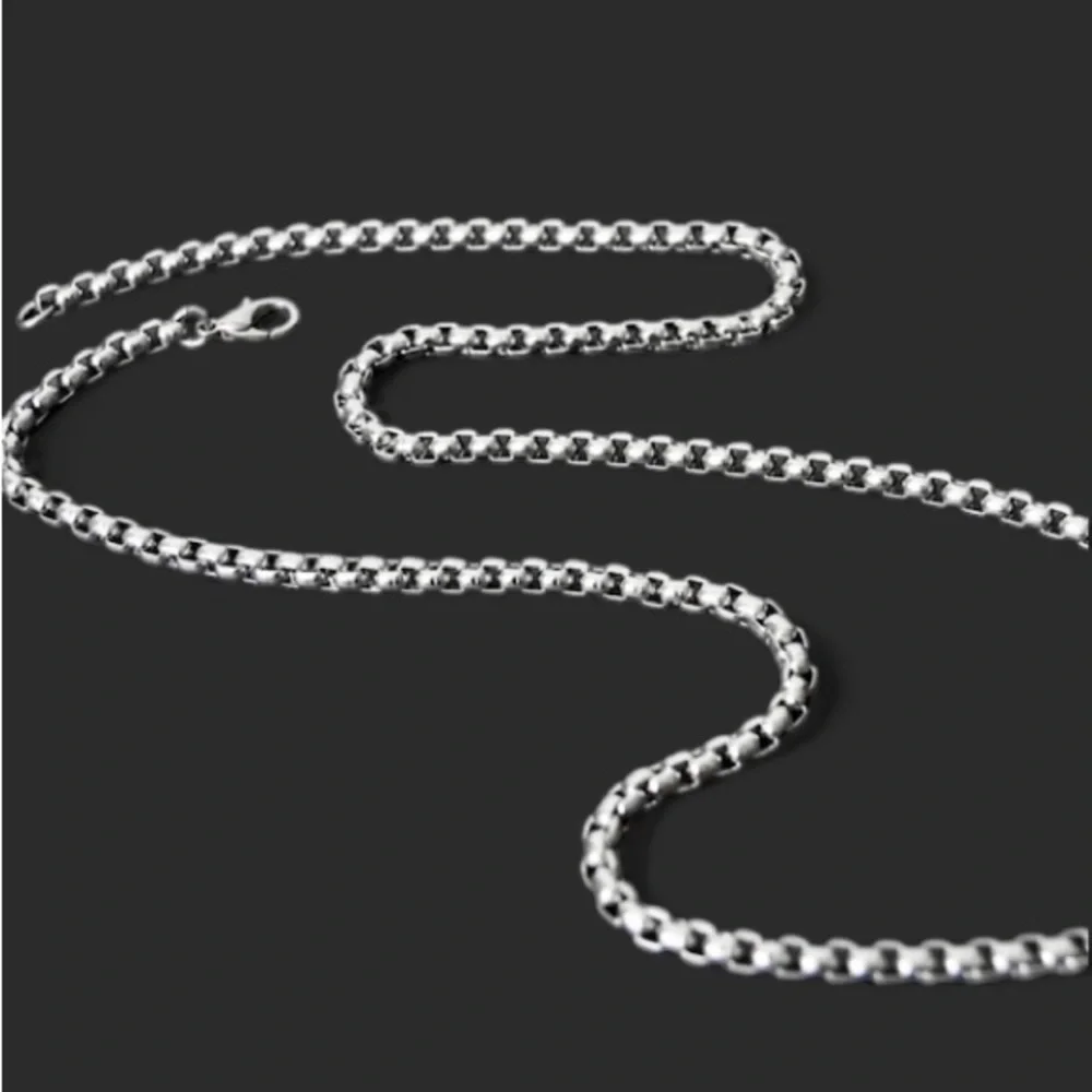 Stunning NEW thick BOX CHAIN 20” 100% Wide 4mm stainless steele